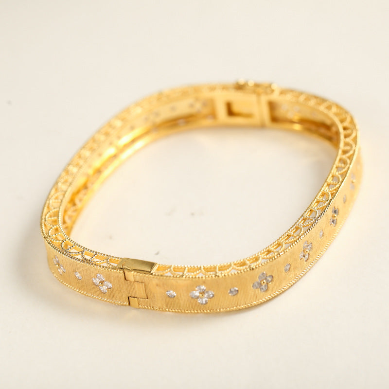 Italian Vintage Square  Bangle