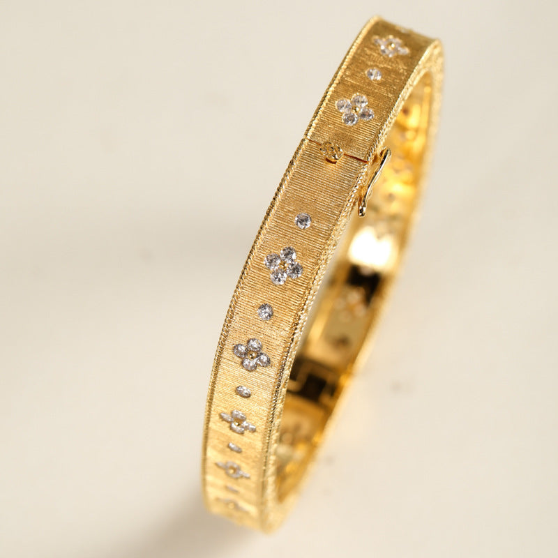 Italian Vintage Square  Bangle