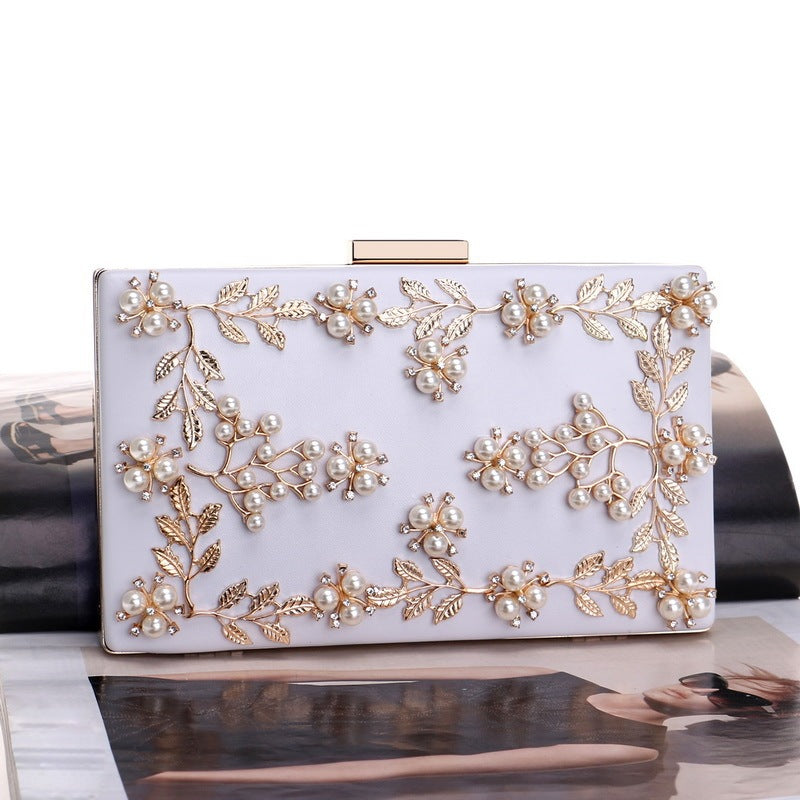 Clutch Bag Evening Bag Female European And American Banquet Bag Flower Evening Bag