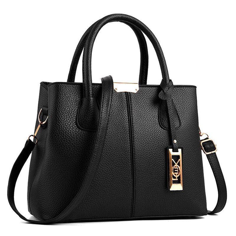 Versatile Faux Leather Commuter Bag