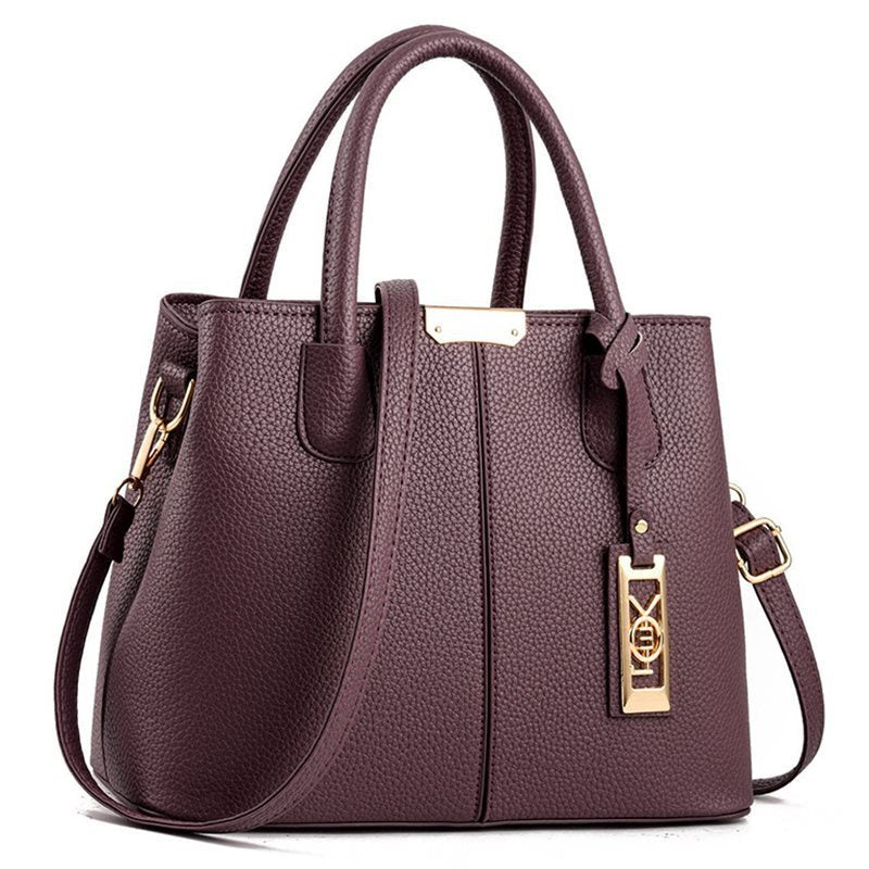 Versatile Faux Leather Commuter Bag