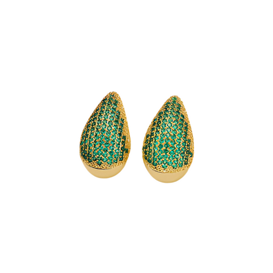 18K Gold-Plated Zircon Teardrop Earring