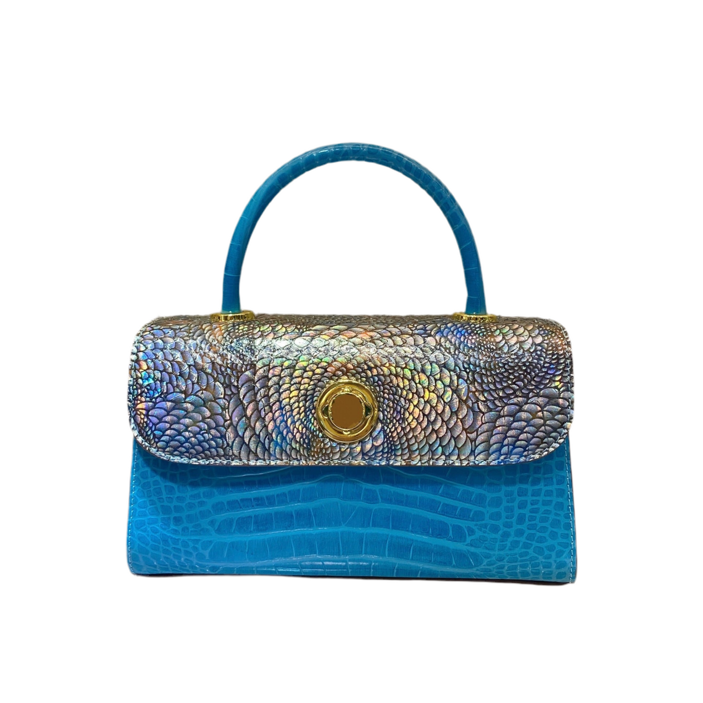 “Stained Glass” Textured Leather Dinner Bag