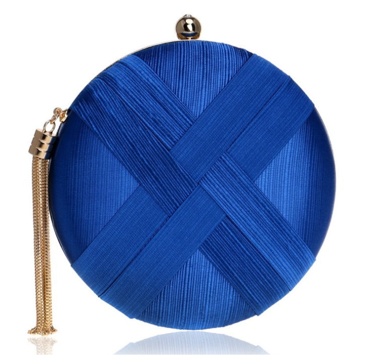 Round Evening Bag with Tassle