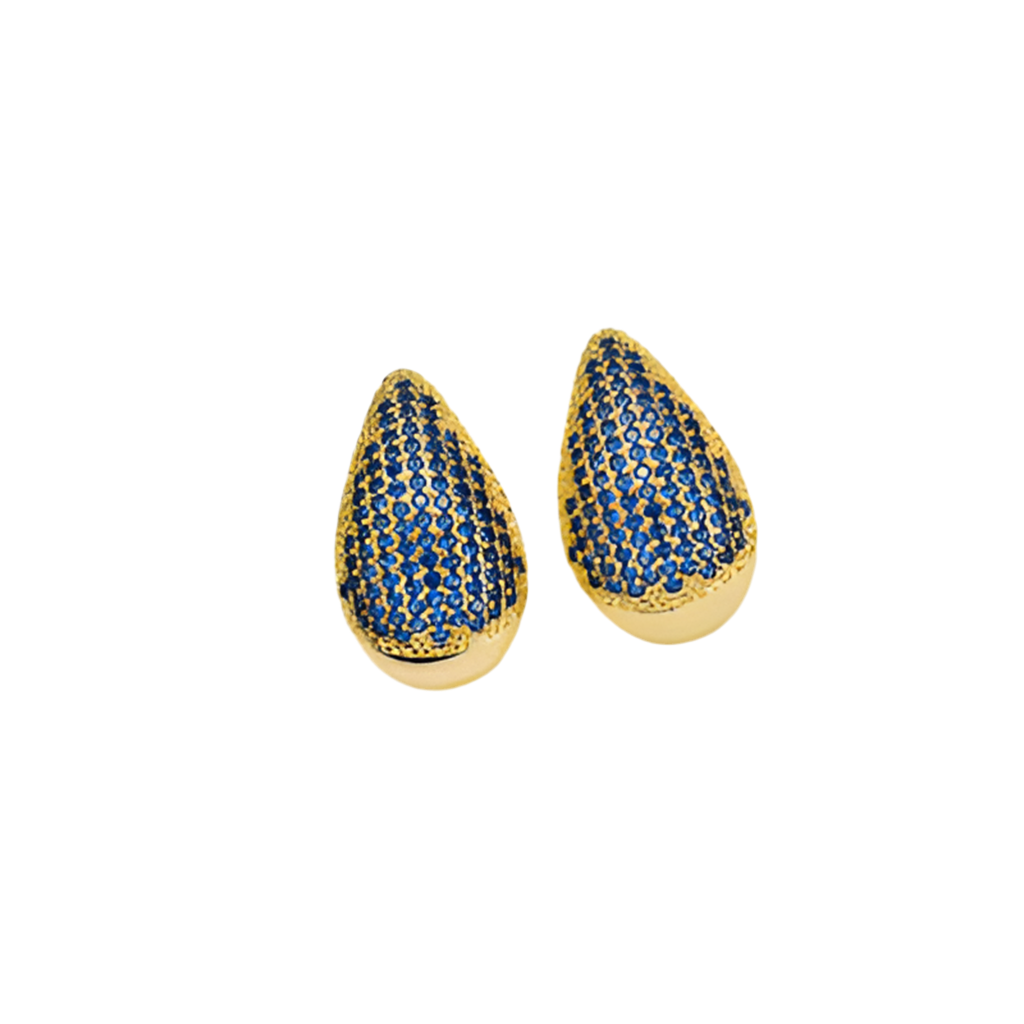 18K Gold-Plated Zircon Teardrop Earring