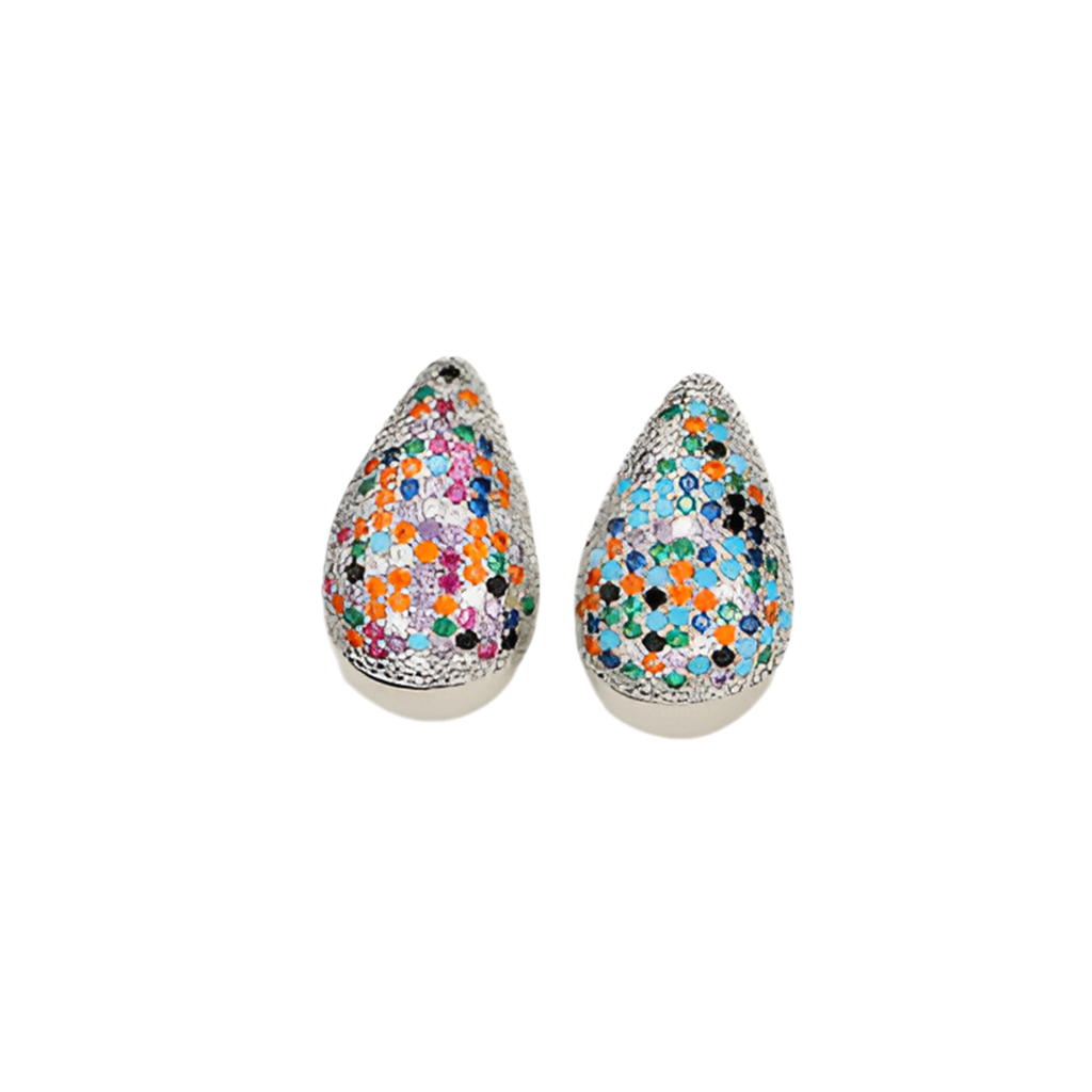 18K Gold-Plated Zircon Teardrop Earring