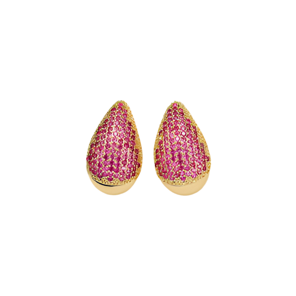 18K Gold-Plated Zircon Teardrop Earring