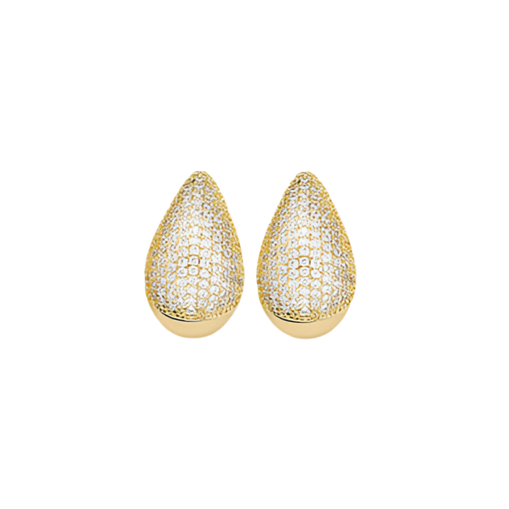 18K Gold-Plated Zircon Teardrop Earring