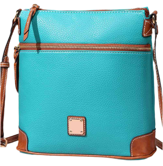 Versatile Crossbody Bag in Caribbean Aqua, Tuscan Lemon, Nordic Blue, Merengue, Nautical Blue or Midnight Black