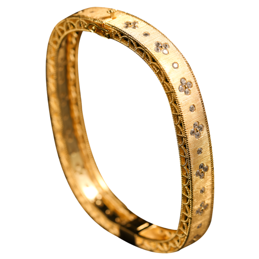 Italian Vintage Square  Bangle