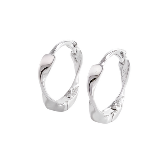 .925 Sterling Silver Hoop Earrings